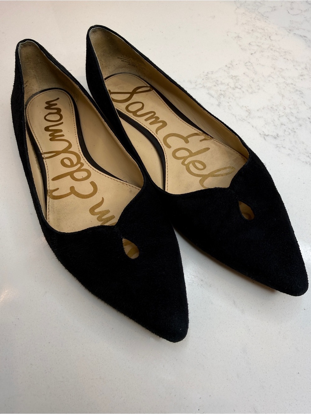 Sam Edelman Black Suede “Ruby”Ballet Flats - Size 6 1/2